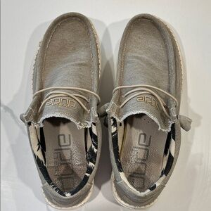 Hey Dude Light Gray Slip-On Shoes